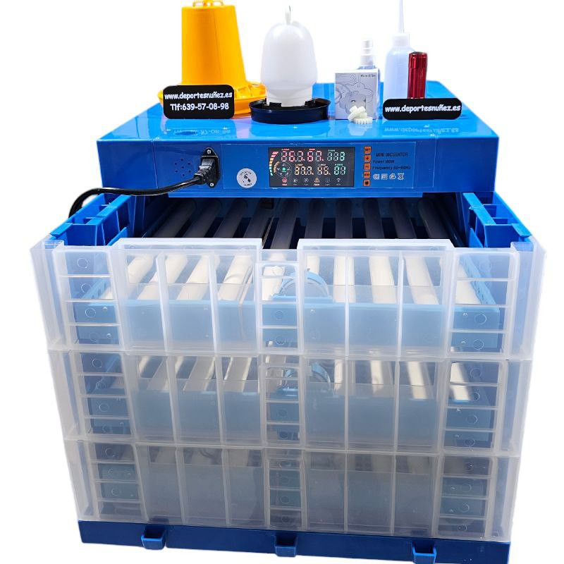INCUBADORA 192 HUEVOS CON HUMIDIFICADOR
