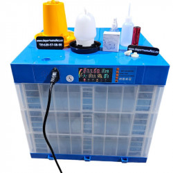 INCUBADORA 192 HUEVOS CON HUMIDIFICADOR